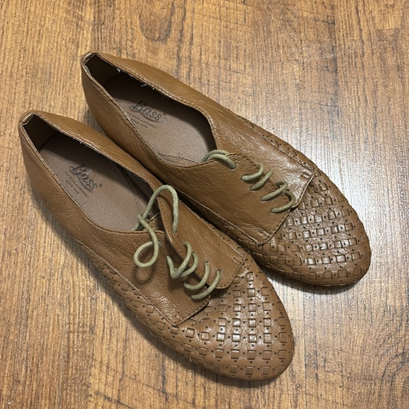 Bass | Leather Woven Lace Up Platforms - Picture 13 of 16